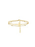 Bratara din argint Cruce III (Silver/Gold)